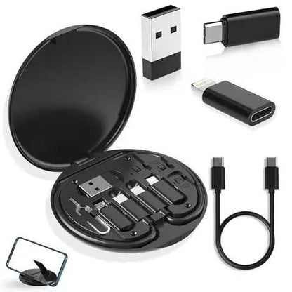 All-in-One Travel Charging Kit with SD card and sim holder
