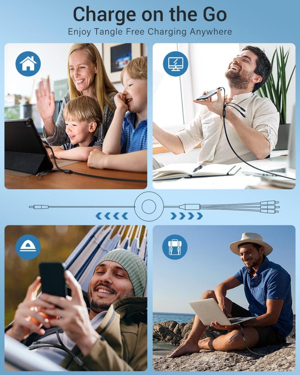 3 in 1 Charging & Data Cable